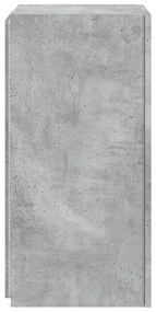 Móvel de parede p/ TV c/ luzes LED 30,5x35x70 cm cinza cimento