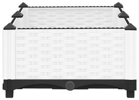 Canteiro elevado 80x40x23 cm polipropileno