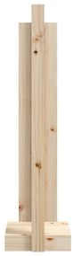 Suporte de lenha 33,5x30x110 cm pinho maciço