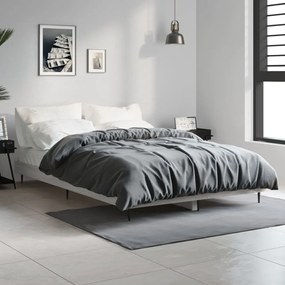 Estrutura cama 120x190 cm derivados de madeira cinzento sonoma