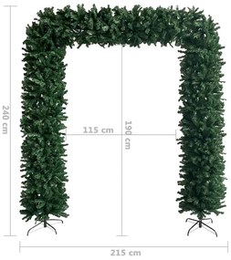 Grinalda de Natal 240 cm verde
