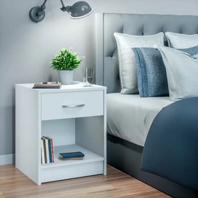 Mesa de cabeceira Hamburgo 50x40x35cm Branco