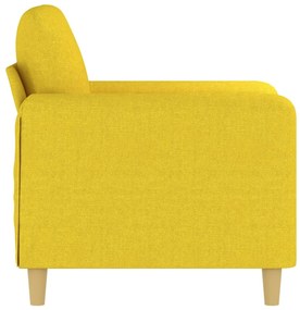 Poltrona 60 cm tecido amarelo-claro