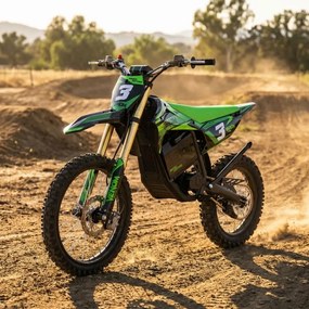 Mota cross para crianças Motocross Motors Venom – 8000W, 3 modos de condução Verde