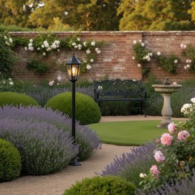 Lanterna de pé exterior preta 120 cm IP44 - Havana