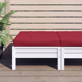 vidaXL Almofadão p/ móveis de paletes 60x60x9,5 cm oxford vermelho-tinto