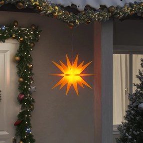 vidaXL Luz de Natal com LED dobrável 43 cm amarelo