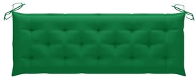 Banco de jardim empilhável c/ almofadão 159 cm teca maciça