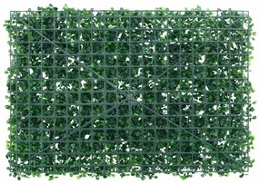 Vedação de arbusto artificial 24 pcs 40x60 cm verde