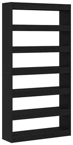 Estante vidaXL Carvalho preto Madeira de engenharia 100 x 30 x 198 cm