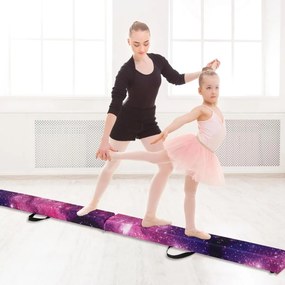 Barra de equilíbrio Ginástica dobrável com base de madeira maciça e superfície antiderrapante de espuma portátil com alça para crianças e adolescente