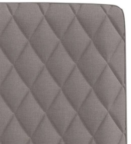 Cadeiras de jantar 2 pcs tecido cinzento-acastanhado