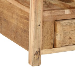 Mesa de Apoio vidaXL 43x32x46 cm Madeira Sólida Reclamada