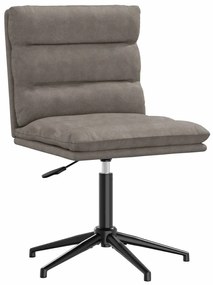 Cadeira de jantar couro artificial cinzento
