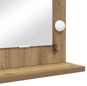Espelho de Vanity com Luzes LED Carvalho Artisan 60x55x18 cm