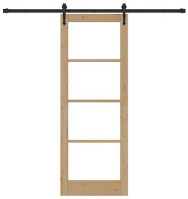 Porta Deslizante vidaXL com Conjunto de Hardware 'ORKDAL'78x211 cm