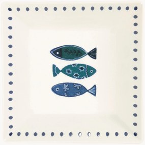 Pratos de sopa quadrados Ocean, conjunto de 6