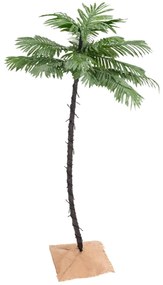 Palmeira c/ 88 luzes LED 150 cm branco quente