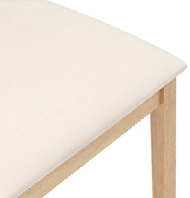 Cadeiras de jantar com almofadões 2 pcs madeira maciça