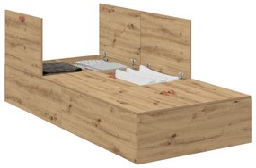 Cama de Armazenamento vidaXL Artisan Oak 80x200 cm