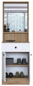 Cabide P6 – Nogueira/Branco – 60x182,8x35,5 cm