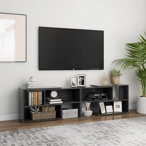 Móvel de TV 149x30x52 cm derivados de madeira cinza