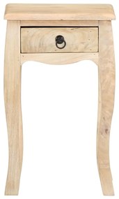 Mesa de cabeceira 28x28x46 cm madeira de mangueira maciça
