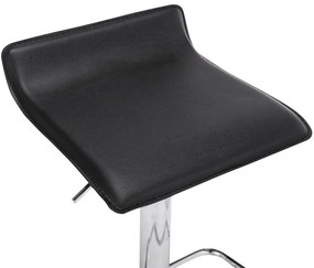 Conjunto de 2 bancos de bar Dyn 38 x 65-85 x 41 cm Preto