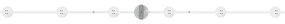 Spotlight de Teto 6 Vias Ajustável Branco GU10
