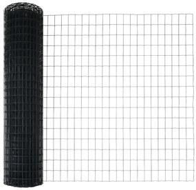 Cerca Euro com 13 Postes Flangeados 1x25 m Aço Galvanizado