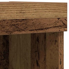 Prateleira flutuante vidaXL 2 pcs Madeira antiga 40x28.5x40 cm Madeira