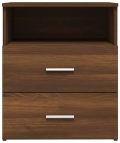 Mesas de cabeceira 2 pcs 50x32x60 cm cor carvalho castanho