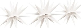 Luzes de Natal com LEDs 3 pcs dobrável branco