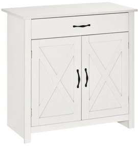 Aparador Lenga de 80 cm - Branco - Design Rústico