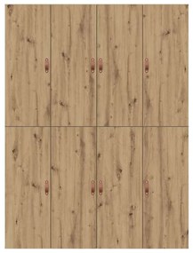 Cama com Armazenamento Carvalho Artisan 135x190 cm