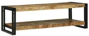 vidaXL Mesa de Café 120x50x38 cm Madeira Sólida Rústica de Mangueira