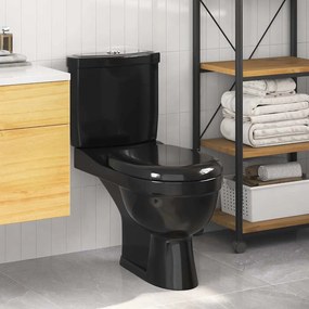 vidaXL Sanita com cisterna preto