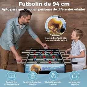 Mesa de matraquilhos de 94 cm para crianças com painel de avaliação e pernas amovíveis para sala de jogos, festas e matraquilhos 94 x 51 x 68,5 cm