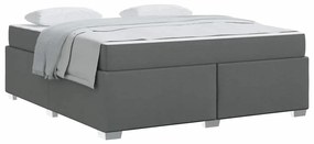 Estrutura da Cama Outros Cinzento escuro 180 x 200 cm tecido