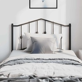 Cabeceira de cama 100 cm metal preto