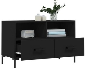 Móvel p/ TV 80x36x50 cm derivados de madeira preto