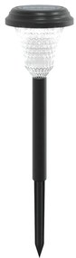 Luzes solares para caminhos com espigões 12 pcs branco