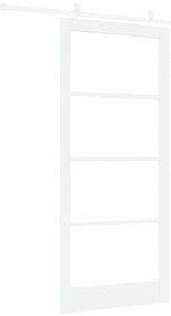Porta Deslizante vidaXL com Conjunto de Hardware Branco 93x211 cm Made
