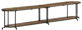 Móvel de TV 200x42x40 cm madeira recuperada maciça