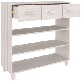 Mesa consola HAMAR 90x35x90 cm pinho maciço branco