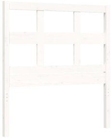 Estrutura de cama com cabeceira 90x200 cm madeira maciça