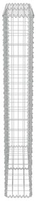 Muro gabião com tampas aço galvanizado 100x20x150 cm