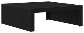 Mesa de Café de Carvalho Preto - 100 x 100 x 35 cm, feita de madeira d