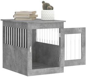 Móvel casota para cão 55x75x65 derivados madeira cinza-cimento