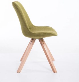 Cadeira cozinha e jantar Toulouse em tecido Square 48 x 84 x 56 cm Verde